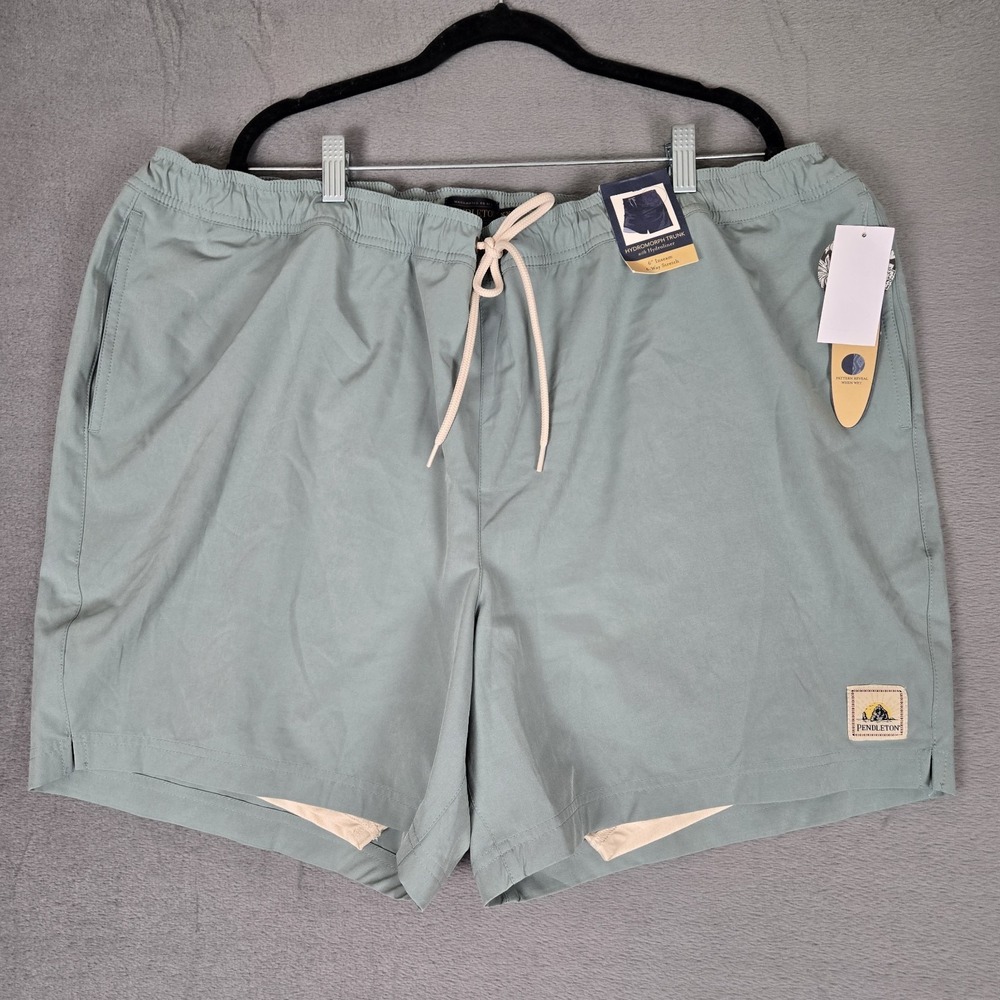 Pendleton Swim Trunks Mens 2XL Hydromorph w/ Hydroliner in Green Houdini NWT